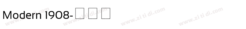 Modern 1908字体转换